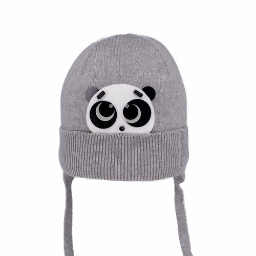 фото Шапка бини андерсен, размер 46-48, серый