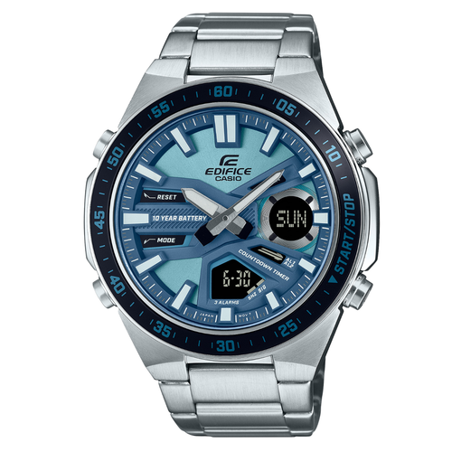 фото Наручные часы casio edifice efv-c110d-2bdf, серебряный, серый
