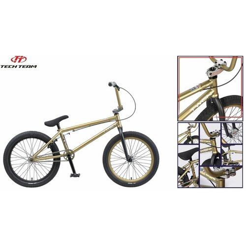 фото Велосипед трюковой bmx tech team twen хаки techteam
