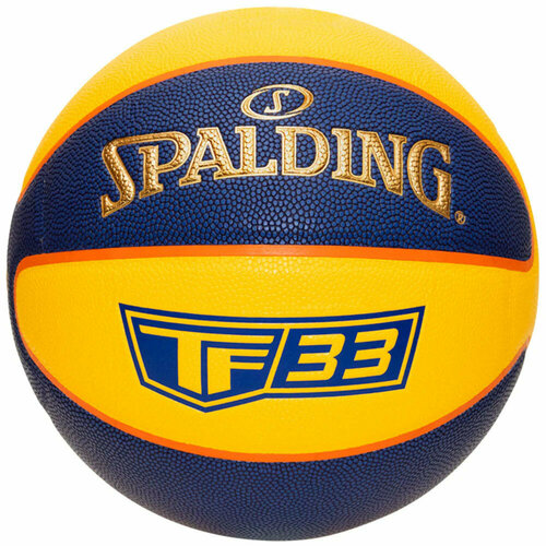 фото Мяч для баскетбола spalding tf-33, navy/yellow, 6