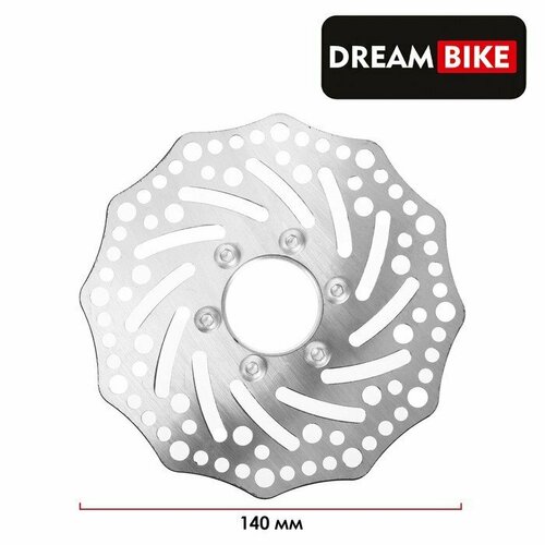 фото Тормозной диск dream bike, 140 мм, c адаптером (комплект из 5 шт)