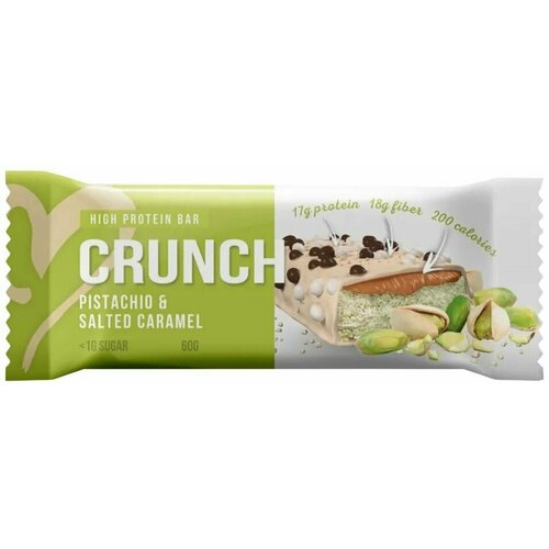 фото Батончик протеиновый crunch фисташка-соленая карамель 60г х2шт