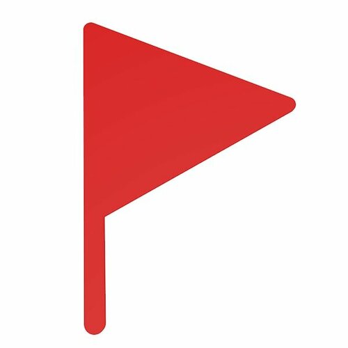 фото Пластиковый флажок с креплением. для барьера. конный спорт. красный. end15