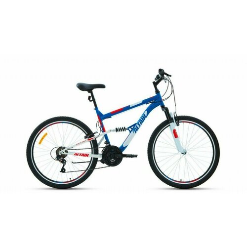 фото Велосипед 26 forward altair fs 1.0 (двухподвес) (18-ск.) 2022 (рама 18) синий/красный