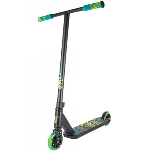 фото Самокат tt трюковой duker 101 (колеса 110 мм pu светящиеся рама alu) black/green tech team