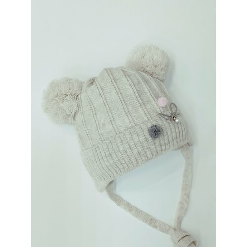 фото Шапка мой ангелок, размер 0-3 месяцев (35-41), бежевый