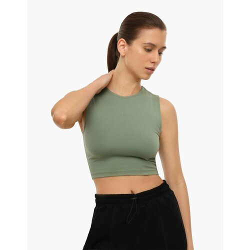 фото Кроп-топ gloria jeans, размер xl (52-54), хаки