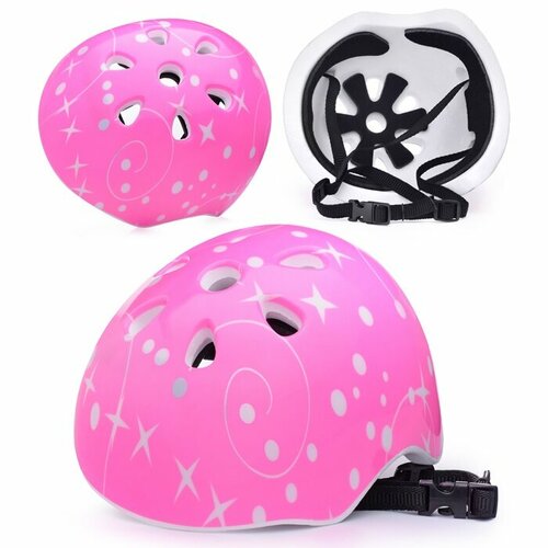 фото Защитный шлем oubaoloon цвет розовый, 23 x 20 x 16 см, с отверстиями (u026172y)