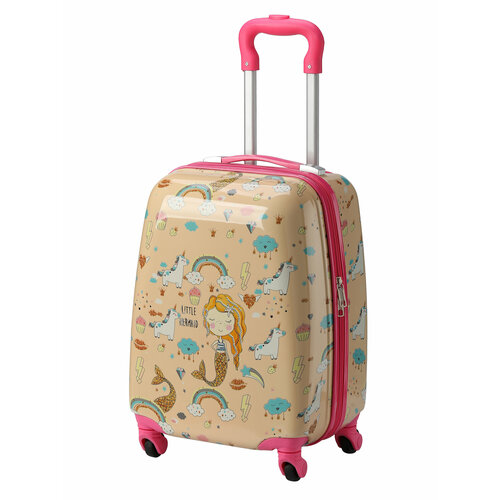 фото Умный чемодан lats 633, ручная кладь, 30х46х20 см, 1.9 кг, розовый
