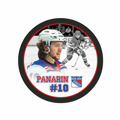 фото Шайба rubena игрок нхл panarin №10 рейнджерс