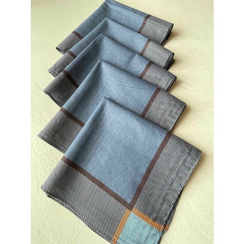 фото Носовой платок , синий, серый