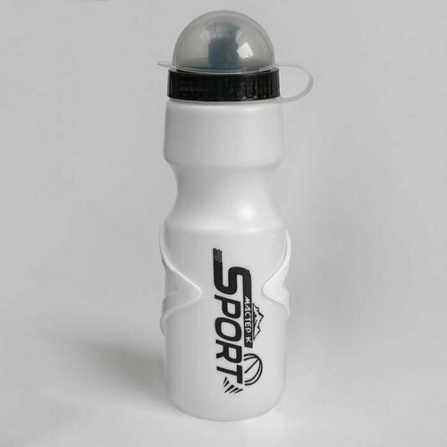 фото Бутылка для воды велосипедная "мастер к.", 750 мл, с креплением, белая (комплект из 7 шт)