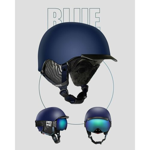 фото Шлем горнолыжный prime - cool c1 blue, размер l (59-62)