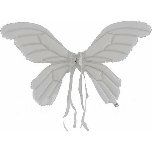 фото Крылья надувные бабочка, белые 95 см. grabo