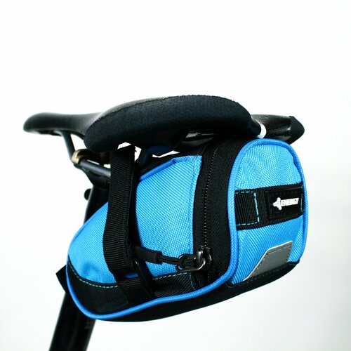 фото Сумка подседельная для велосипеда energy seat post bag 18x9x8cm синяя energy bike design