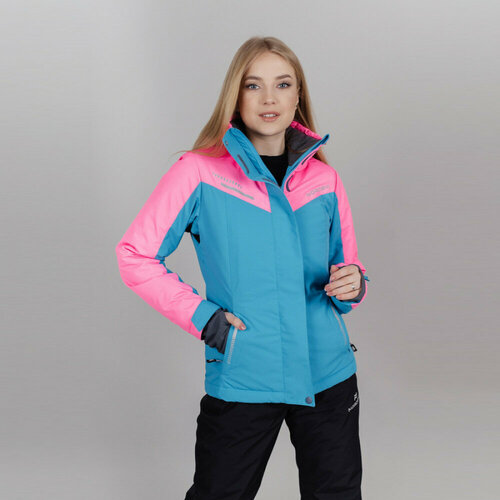 фото Куртка nordski, размер s, голубой, розовый
