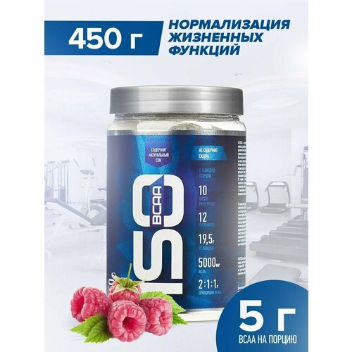 фото Изотоник rline isotonic bcaa, спортивный напиток для восстановления работоспособности организма, вкус малина, 450 гр / 18 порций rlinesportnutrition