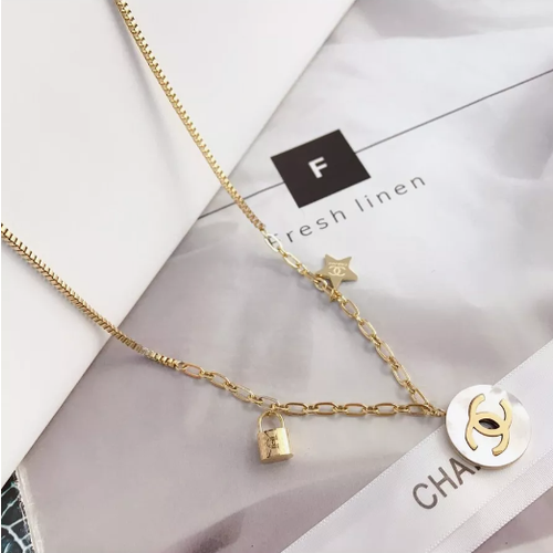 фото Колье azimut c.o. jewelry and accessories, длина 62 см, золотой