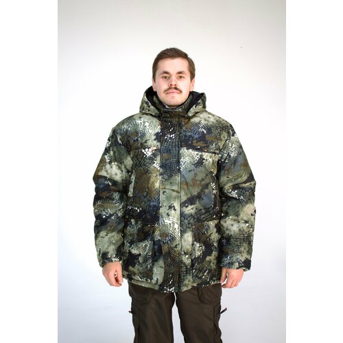 фото Зимняя мужская куртка idcompany "тайга" для охоты, рыбалки и активного отдыха лесная паутина 54 размер