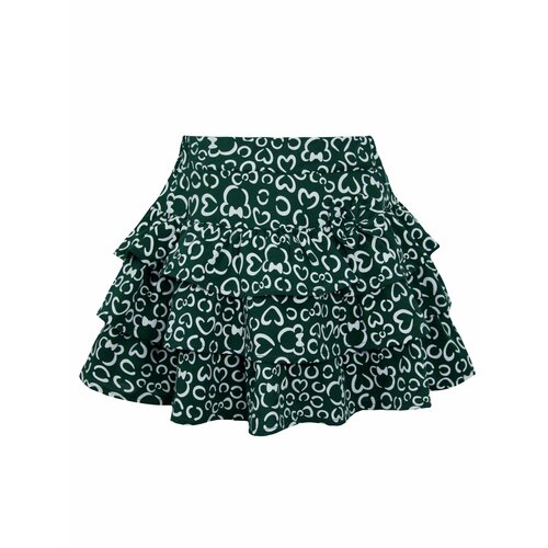 фото Школьная юбка иново, размер 128, зеленый