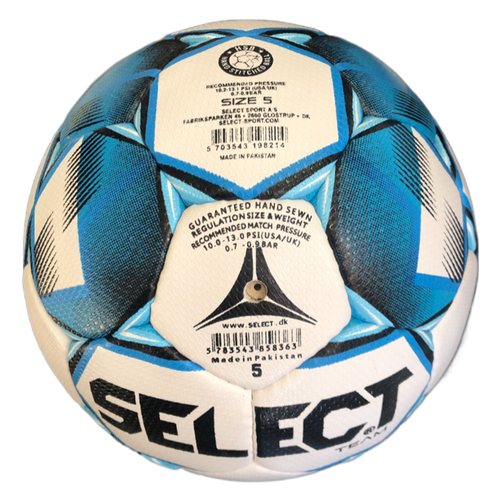 фото Мяч футбольный select team training replica (синий)