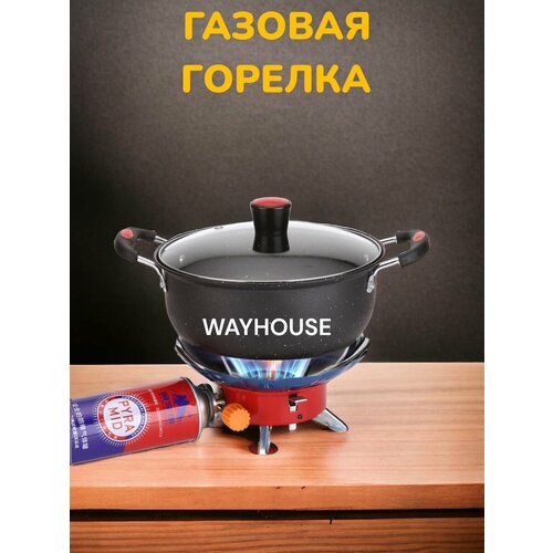 фото Горелка газовая плитка туристическая wayhouse