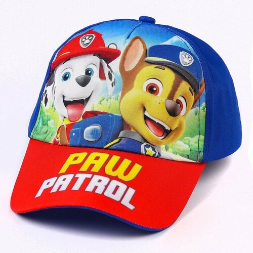 фото Кепка , размер 52/54, красный, синий paw patrol