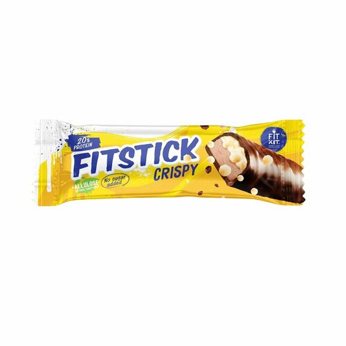 фото Батончик протеиновый в глазури "криспи". fitstick. 0,045кг. fitkit
