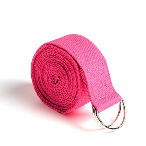 фото Ремень для йоги yogastuff 180х4 см, темно-розовый