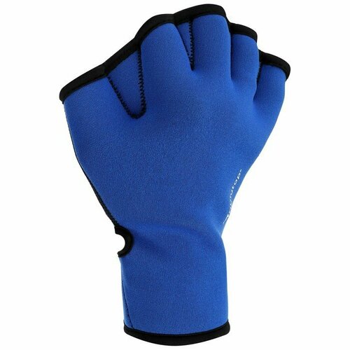 фото Перчатки для плавания onlytop, неопрен, 2.5 мм, р. l, цвет синий (комплект из 2 шт)