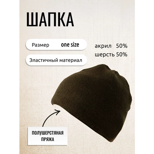 фото Шапка аскар, размер 52/60, зеленый