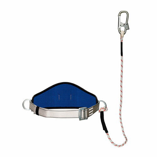 фото Удерживающая страховочная система окапром (0210) ус-1в тип в веревка 1,5 м синий с серым