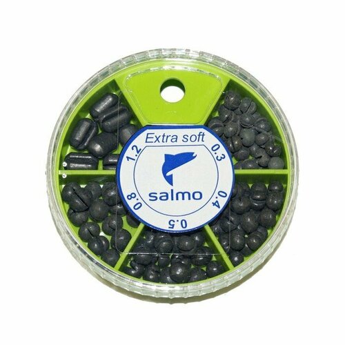 фото Грузила salmo extra soft, набор №1 малый, 5 секций, 0.3-1.2 г, 60 г (комплект из 4 шт)