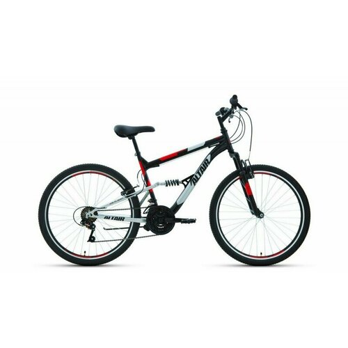 фото Велосипед 26 forward altair fs 1.0 (двухподвес) (18-ск.) 2022 (рама 16) черный/красный
