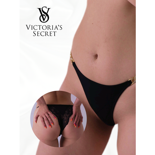 фото Трусы victoria's secret, размер l, черный