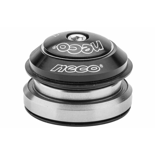 фото Рулевая колонка neco h373e, 1,1/8"-1,5" безрезьбовая интегрированная 41/52 мм, черный-хром 170096