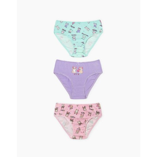 фото Трусы gloria jeans, 3 шт., размер 4-6 лет, мультиколор