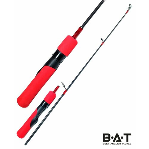 фото Зимняя удочка bat ice red spin compact 67 / для ловли судака на вибы / под мультипликаторную катушку