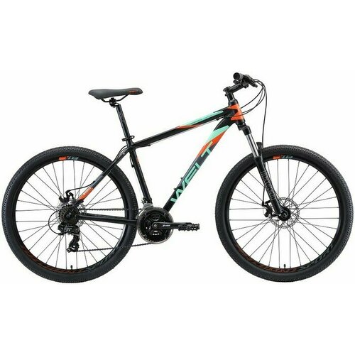 фото Велосипед welt ridge 1.0 d 27 s matt black/orange/green (2020) 27.5"