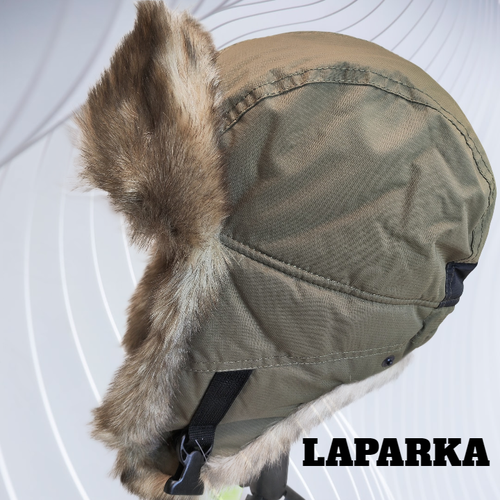 фото Шапка ушанка laparka, размер xl, хаки