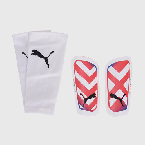 фото Щитки футбольные puma ultra light sleeve 03087305, р-р xxs, белый