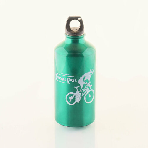 фото Велосипедная фляга (500ml) (алюминиевая, зеленая) "ykx" нет бренда