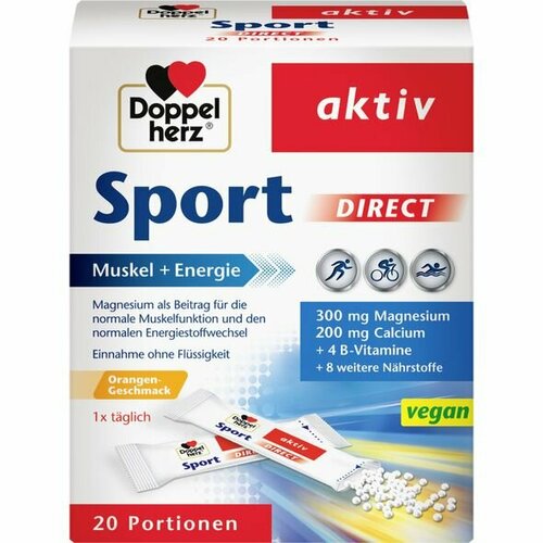 фото Витамины + минералы sport direct, doppelherz, 20 пакетов нет бренда