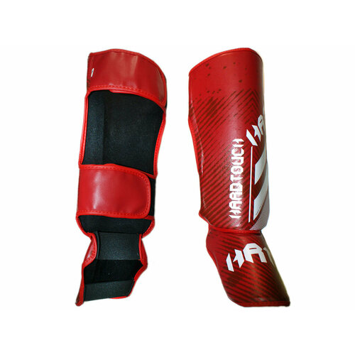 фото Защита ног (голень+стопа) hard touch модель а. цвет: красный. размер s sprinter