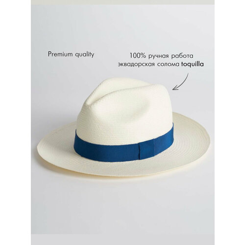 фото Шляпа , размер m (57-58), белый, синий нет бренда