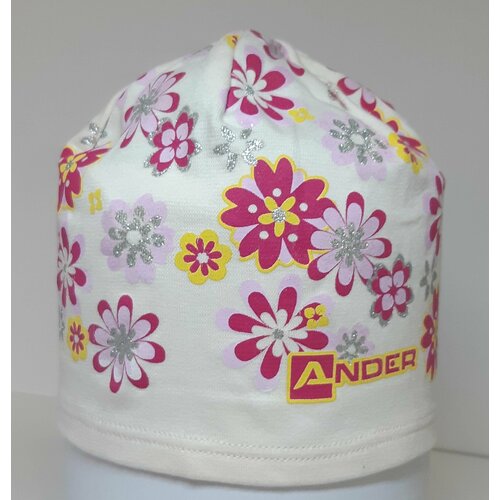 фото Шапка ander, размер 52, желтый, бордовый