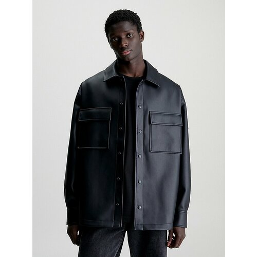 фото Куртка-рубашка calvin klein jeans, размер m, черный