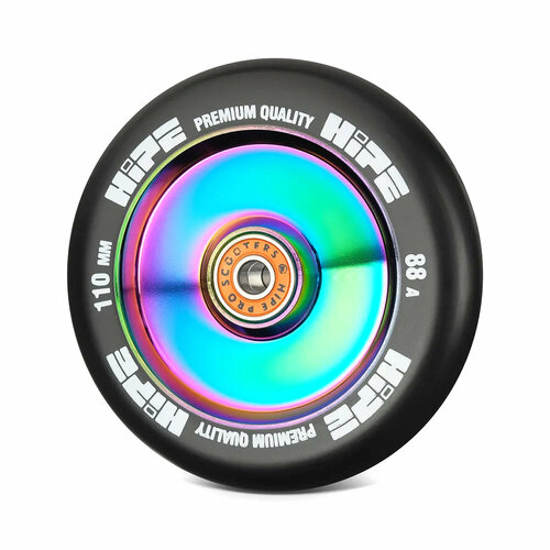 фото Колесо для трюкового самоката hipe h05 алюминиевое 100x24 neo chrome