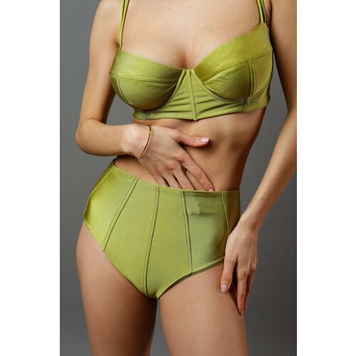фото Плавки metamorfosi swimwear, размер s, желтый, зеленый