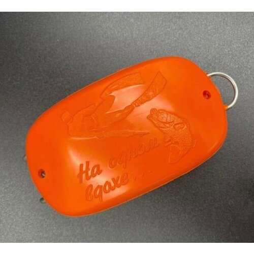 фото Груз 1 кг "мышь" быстросъемный довесок, цвет оранжевый, дайвгруз
